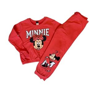 Disney‎ Minnie Mouse Coral Sweatsuit